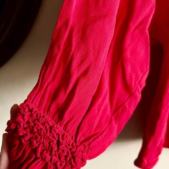 Maje Smocked Sleeve Blouse — Size 1 (Small) - Picture 5 of 8